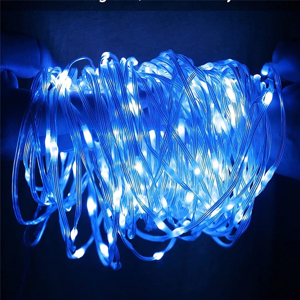Lichtsnoer Kerstverlichting 100 Meter Blauw Voor Buiten Ledtohave