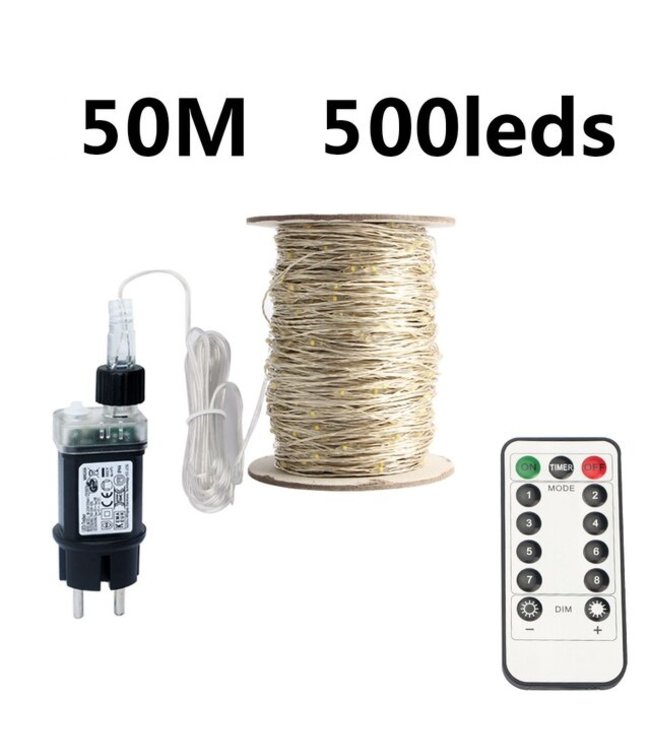 Kerstboomverlichting 50 Meter Groen Voor Buiten Ledtohave