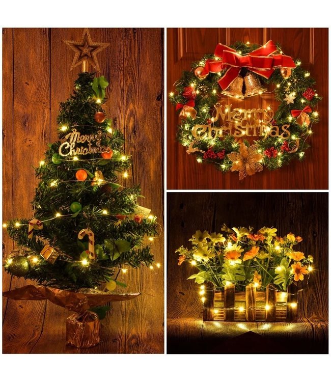Kerstboomverlichting 50 Meter Warm Wit Voor Buiten Ledtohave