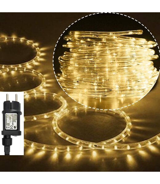 Lichtslang - 30 Meter - 230V Met Stekker - Warm Wit