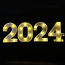 Lichtgevende Cijfers 2024 - Wit - LED