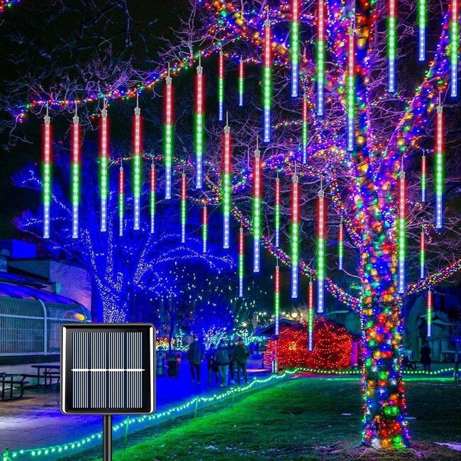 Kerstverlichting Druppels Op Zonne-energie