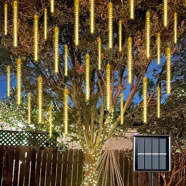 Kerstverlichting Druppels Op Zonne-energie