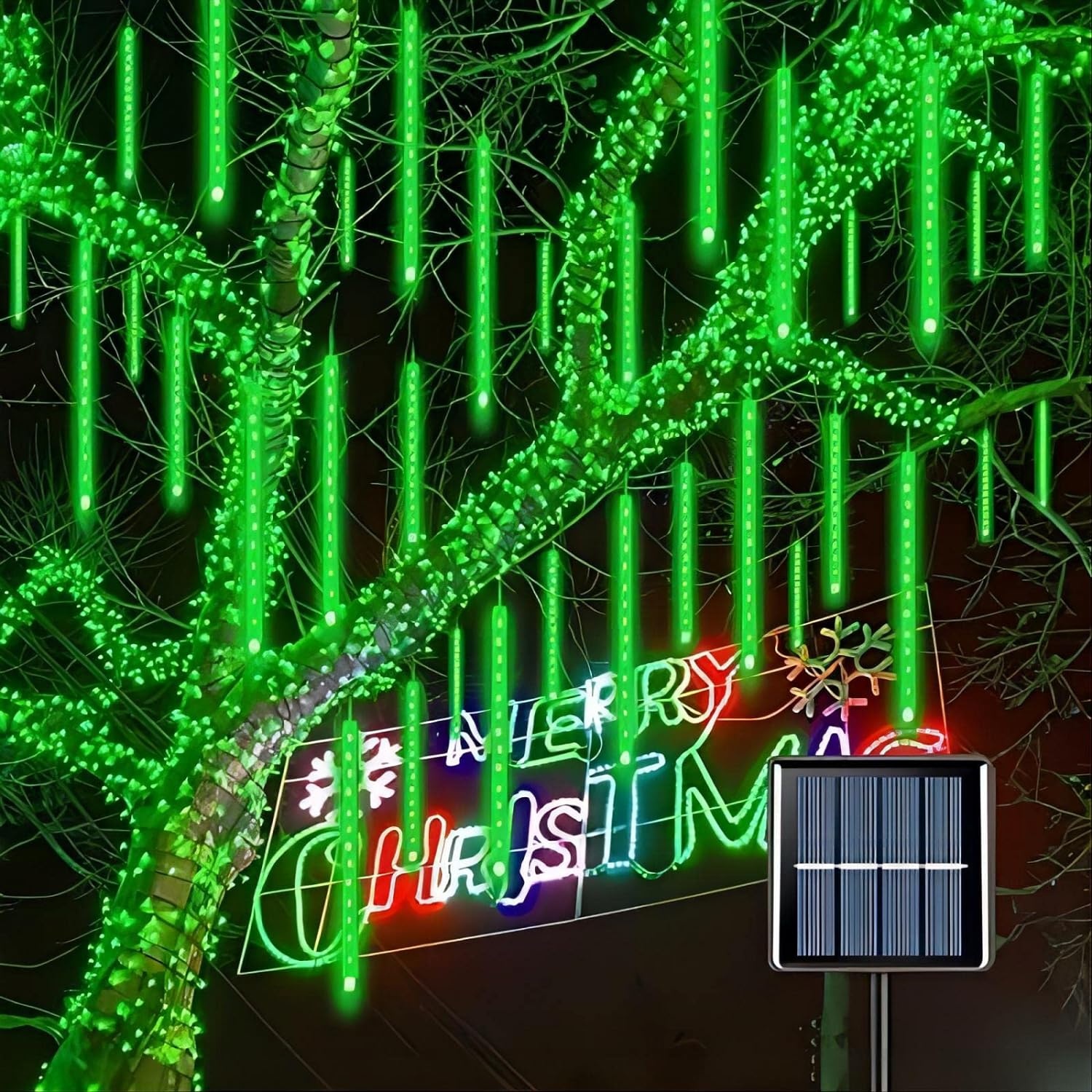 Tuokay, Tuinverlichting op Zonne-energie, Kerstverlichting Buiten, Waterdichte 72ft 22m 200 LED 8 Modi, Decoratieve Koperdraad Lichtslingers voor Tuinhuisje Terras Gazon Bruiloftsornament (Blauw