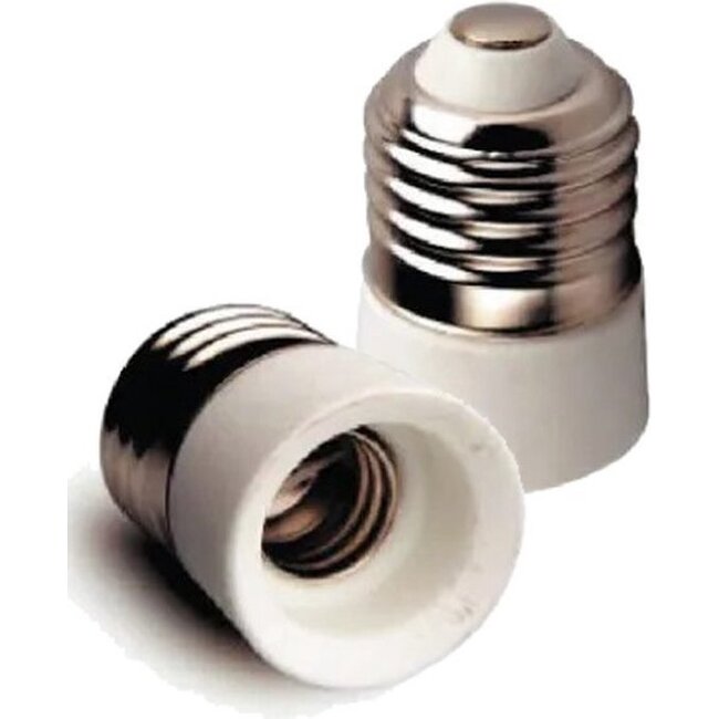 Verloopfitting - Van E27 naar E14 - 2 stuks