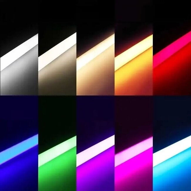 Gekleurde RGB TL Lamp met Afstandsbediening - 120 cm - T8