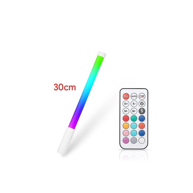 Gekleurde Lichtstaaf Draadloos RGB - met Afstandsbediening