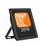 LED Bouwlamp Oranje - 10 Watt - Plat
