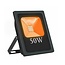 LED Bouwlamp Oranje - 10 Watt - Plat