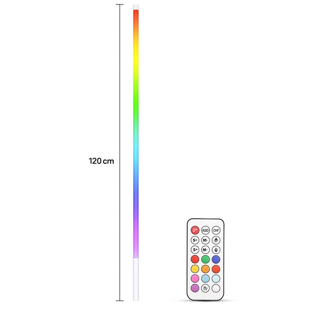 Gekleurde Lichtstaaf Draadloos RGB - met Afstandsbediening & App