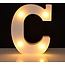 LED Lichtgevende Letters 16 cm Hoog - Warm Wit - Op Batterijen