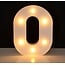 LED Lichtgevende Cijfers 22 cm Hoog - Warm Wit - Op Batterijen