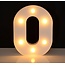 LED Lichtgevende Cijfers 16 cm Hoog - Warm Wit - Op Batterijen