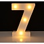 LED Lichtgevende Cijfers 16 cm Hoog - Warm Wit - Op Batterijen