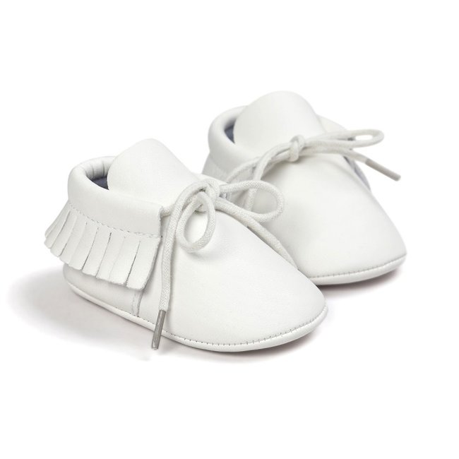 This Cuteness Baby Mocassins Leather White