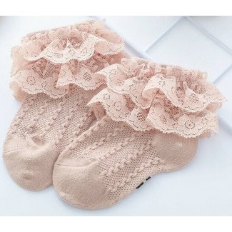 This Cuteness Sokjes Old Pink Lace