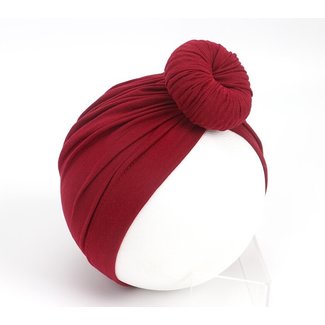 This Cuteness Turban Cotton Donut Old Red