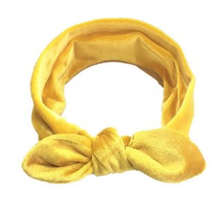 This Cuteness Haarband Velvet Yellow