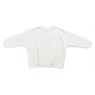 This Cuteness Oversized Sweater Bo White