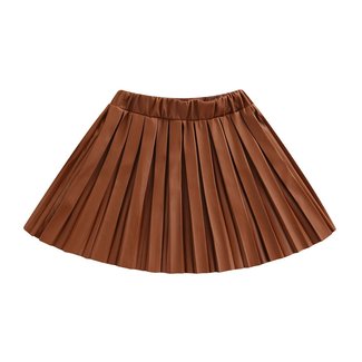 This Cuteness Leatherlook Rok Brown