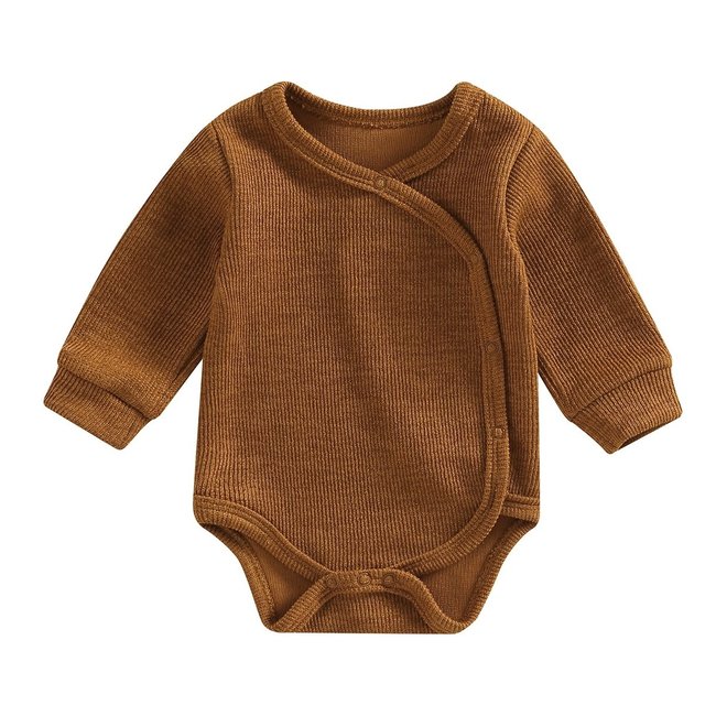 Overslag Romper Brown