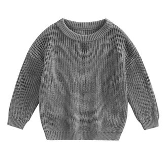 This Cuteness Oversized Sweater Bo Grey