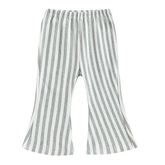 This Cuteness Flared Pants Grey Stripes
