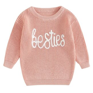 This Cuteness Sweater Besties Pink