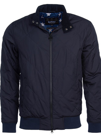 Barbour International Steve McQueen Glance Quilted Jack Navy