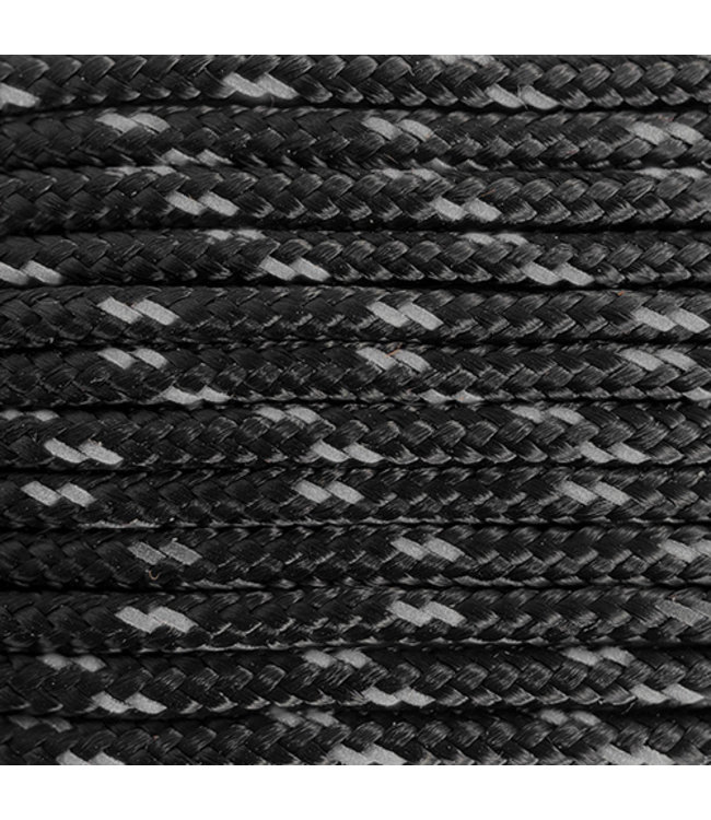 Paracord 275 2MM Schwarz Reflektierend online kaufen - 123Paracord