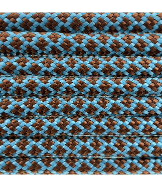 123Paracord Paracord 550 typ III Neon Türkis / Chocolate Diamond