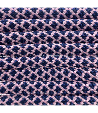 123Paracord Paracord 550 typ III Rose Rosa / Midnight Blau Diamond