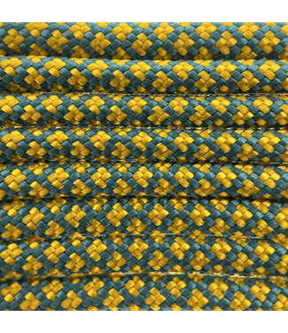 123Paracord Paracord 550 typ III Teal / Goldenrod Diamond