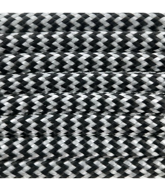 123Paracord Paracord 550 typ III Weiss & Schwarz Shockwave