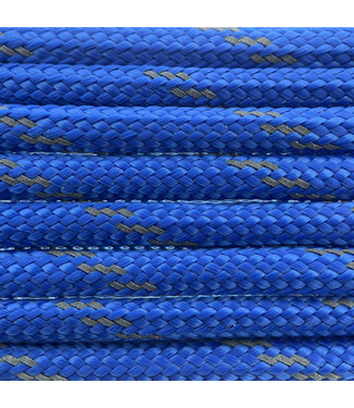 123Paracord Paracord 550 typ III Royal Blau Reflektierend