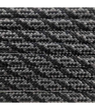 123Paracord Paracord 550 typ III Charcoal Grau / Schwarz Helix DNA