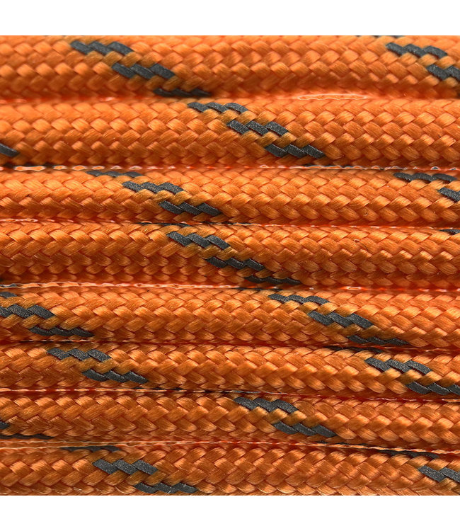 Paracord 550 typ III Fox Orange Reflektierend