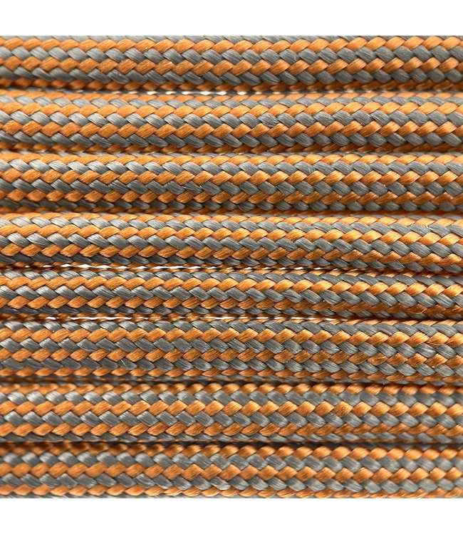 Paracord 550 typ III Orange / Grau Streifen