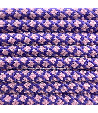 123Paracord Paracord 550 typ III Acid Lila / lavender Rosa Diamond