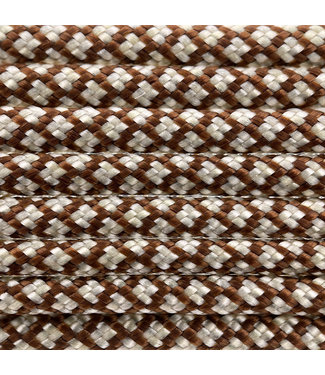 123Paracord Paracord 550 typ III chocolate brown / Cream Diamond