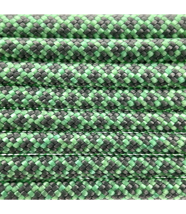 Paracord 550 typ III Mint / Charcoal Diamond