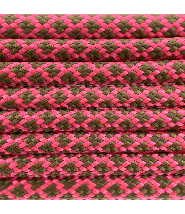 Paracord 550 typ III Rosa Neon / Gold Braun Diamond