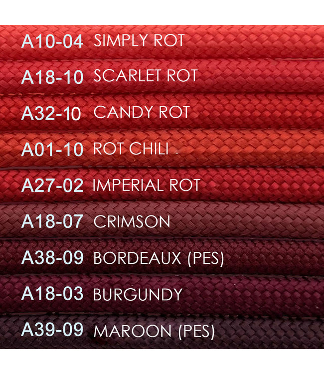 Paracord 550 typ III Scarlet Rot