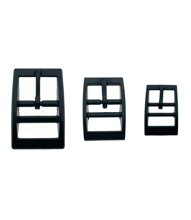 Doppelsteg-Schnalle 25MM Schwarz