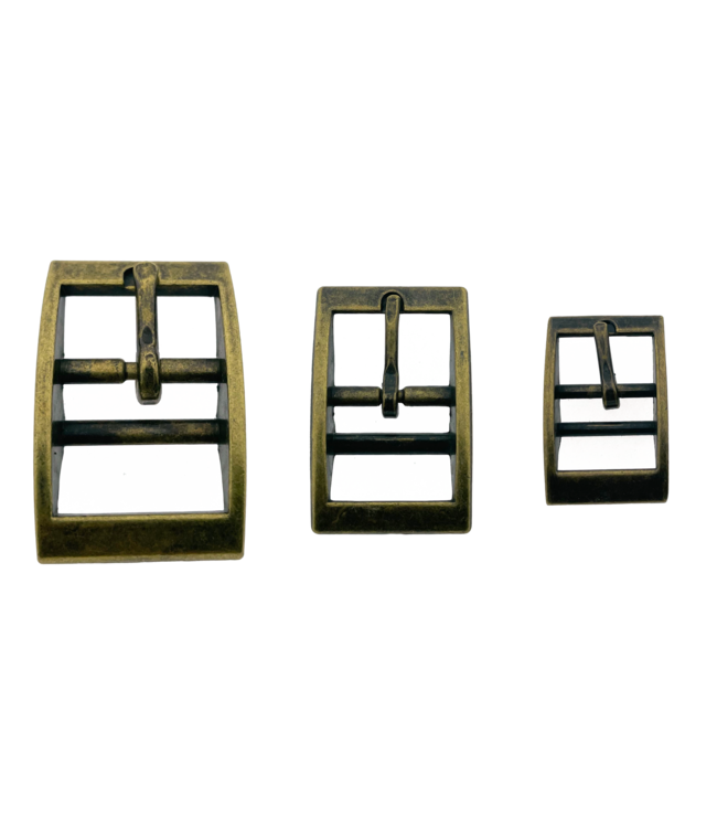 Doppelsteg-Schnalle 20MM Antikes Bronze