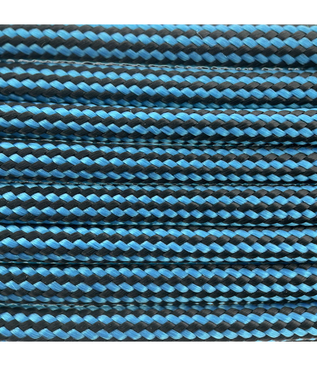 Paracord 550 typ III Dunkel Cyan Stripes