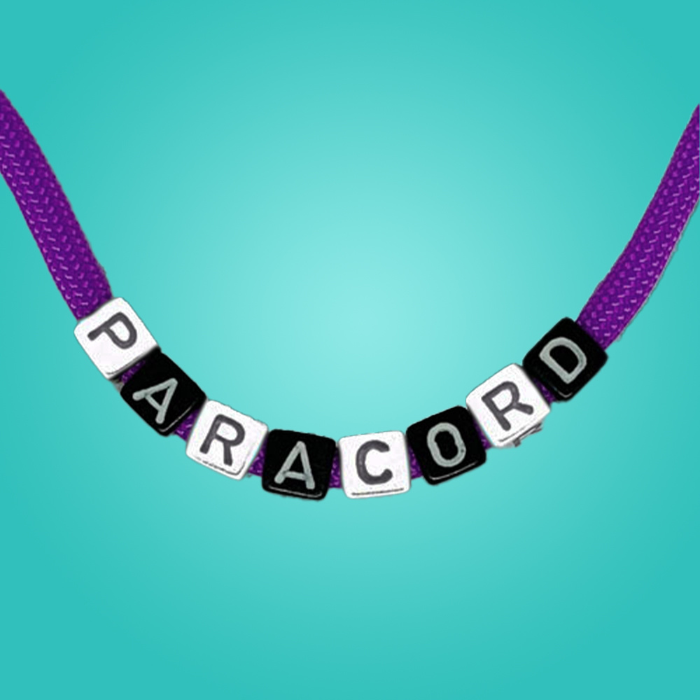 Paracord Buchstabenperlen