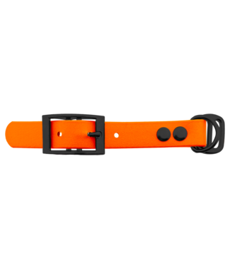 123Paracord Biothane adapter 19MM Orange/Schwarz