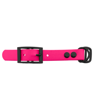 123Paracord Biothane adapter 19MM Neon Rosa/Schwarz