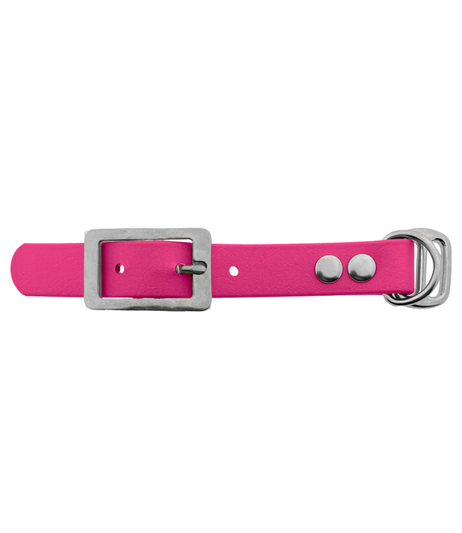 Biothane adapter 19MM Passion pink/Edelstahl